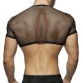 Addicted Mesh crop top Party AD843 C-10 black 