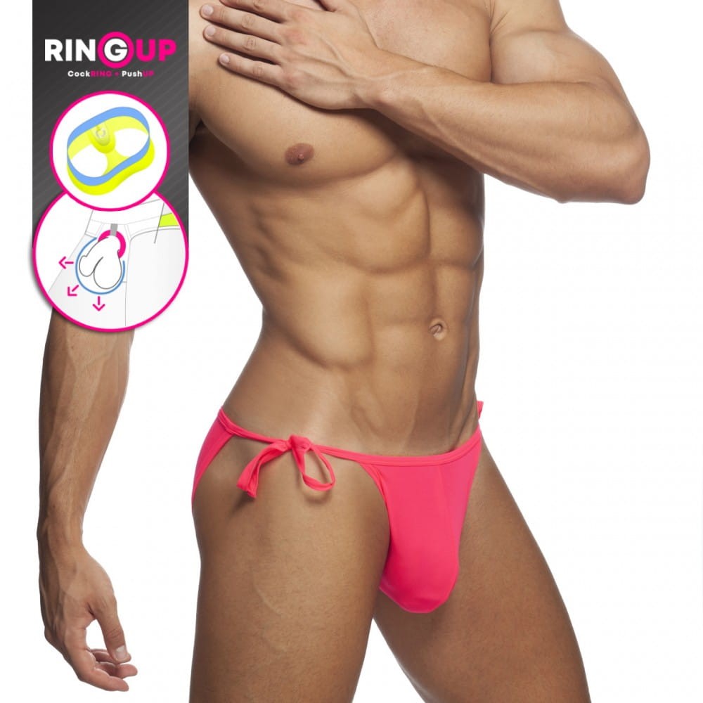 Addicted RING UP SWIM BIKINI ADS246 C-34 bright pink