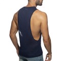 Addicted Prześwitujący tank top AD1108 C-09 granatowy