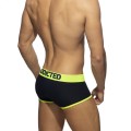 Addicted Navy/neon cotton trunk AD2151 C-31 neon yellow