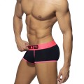 Addicted Navy/neon cotton trunk AD2151 C-34 neon pink