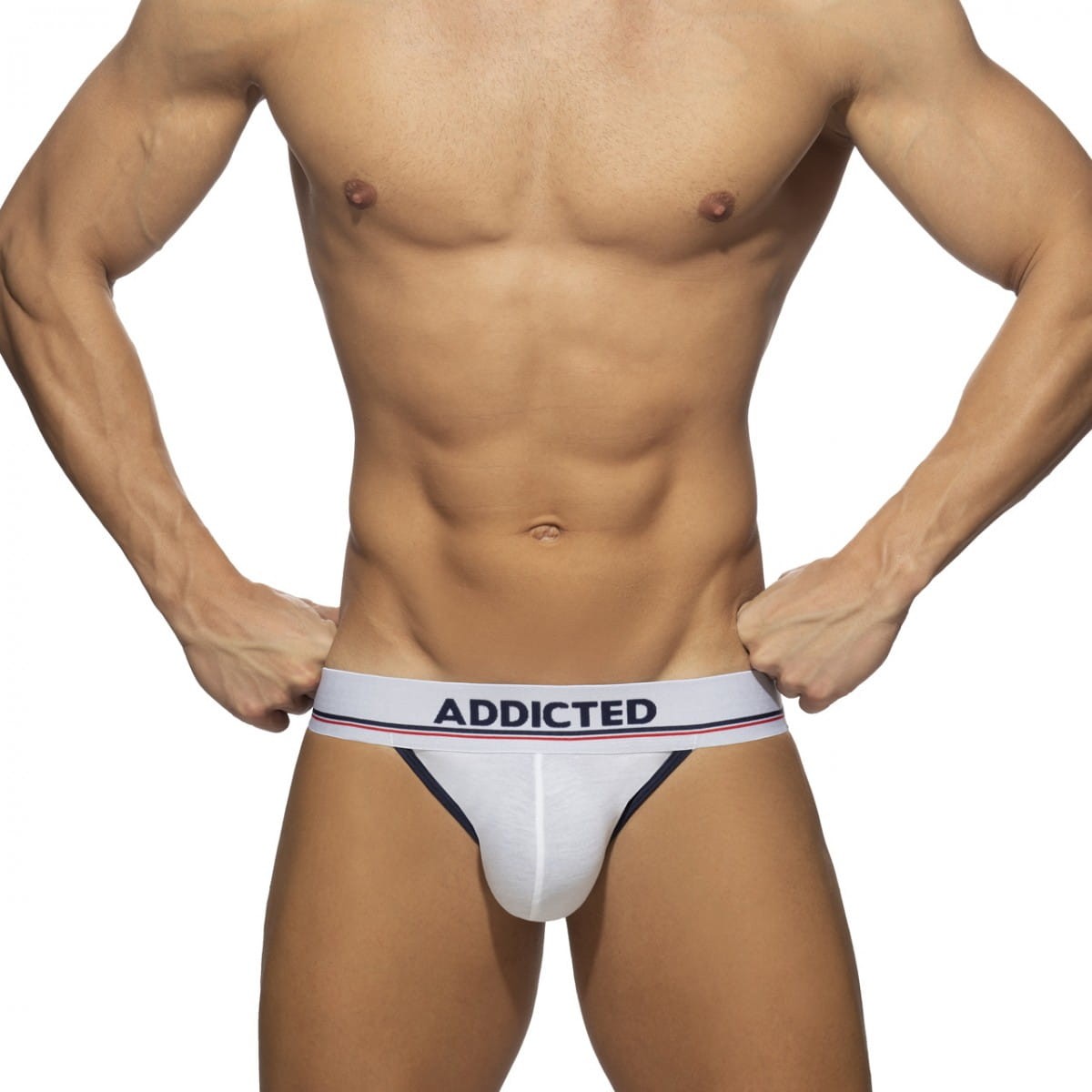 Addicted Double stripe jock AD2159 C-01 white