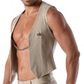 TOF Paris Patriot chain vest TOF218BE beige