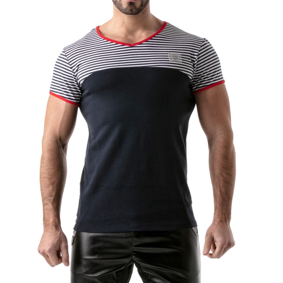 TOF Paris Stripes T-Shirt TOF114BUR navy