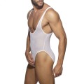 Addicted Fantasy diamond bodysuit - briefs on back AD1113 C-01 white