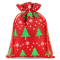 Small gift bag Christmas trees 22x30 cm