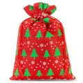 Large gift bag Christmas trees 30x40 cm