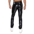TOF Paris Leather joggers P0007N black
