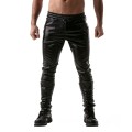 TOF Paris Leather joggers P0007N black