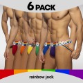Addicted 6-pak rainbow jock AD1144