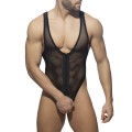 Addicted Zip mesh bodysuit Thong ADF151 C-10 black