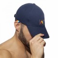 Addicted Czapka z tęczowym logo AD1118 C-09 granatowa