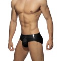 Addicted Shiny brief with PUSH UP  AD987 C-10 black