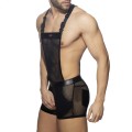 Addicted Mesh-rubber overalls ADF164 C-10 black