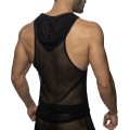 Addicted Mesh Sleeveless Hoody AD968 C-10 black