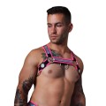 Breedwell Reflector Bulldog Body Harness bright pink