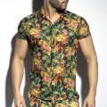 ES Collection Hawaiian Shirt SHT025 C-10 black