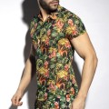 ES Collection Hawaiian Shirt SHT025 C-10 black