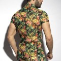 ES Collection Hawaiian Shirt SHT025 C-10 black