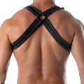 TOF Paris Bad Boys  Neoprene Bulldog Harness black TOF256N