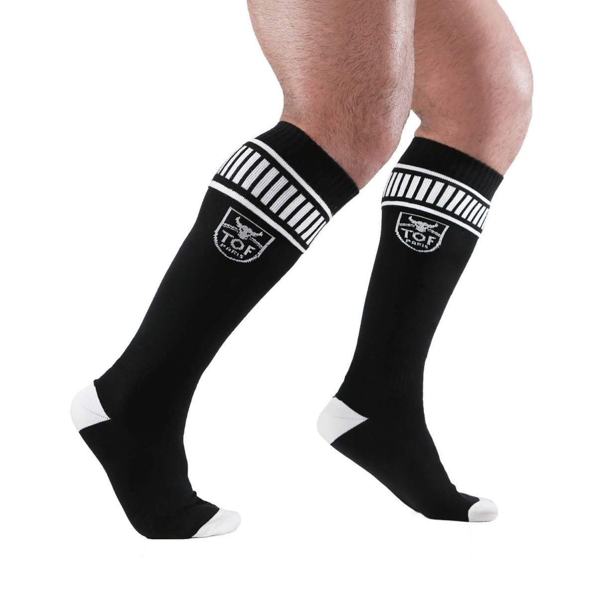 TOF Paris Bad Boys football socks S0001NB black and white