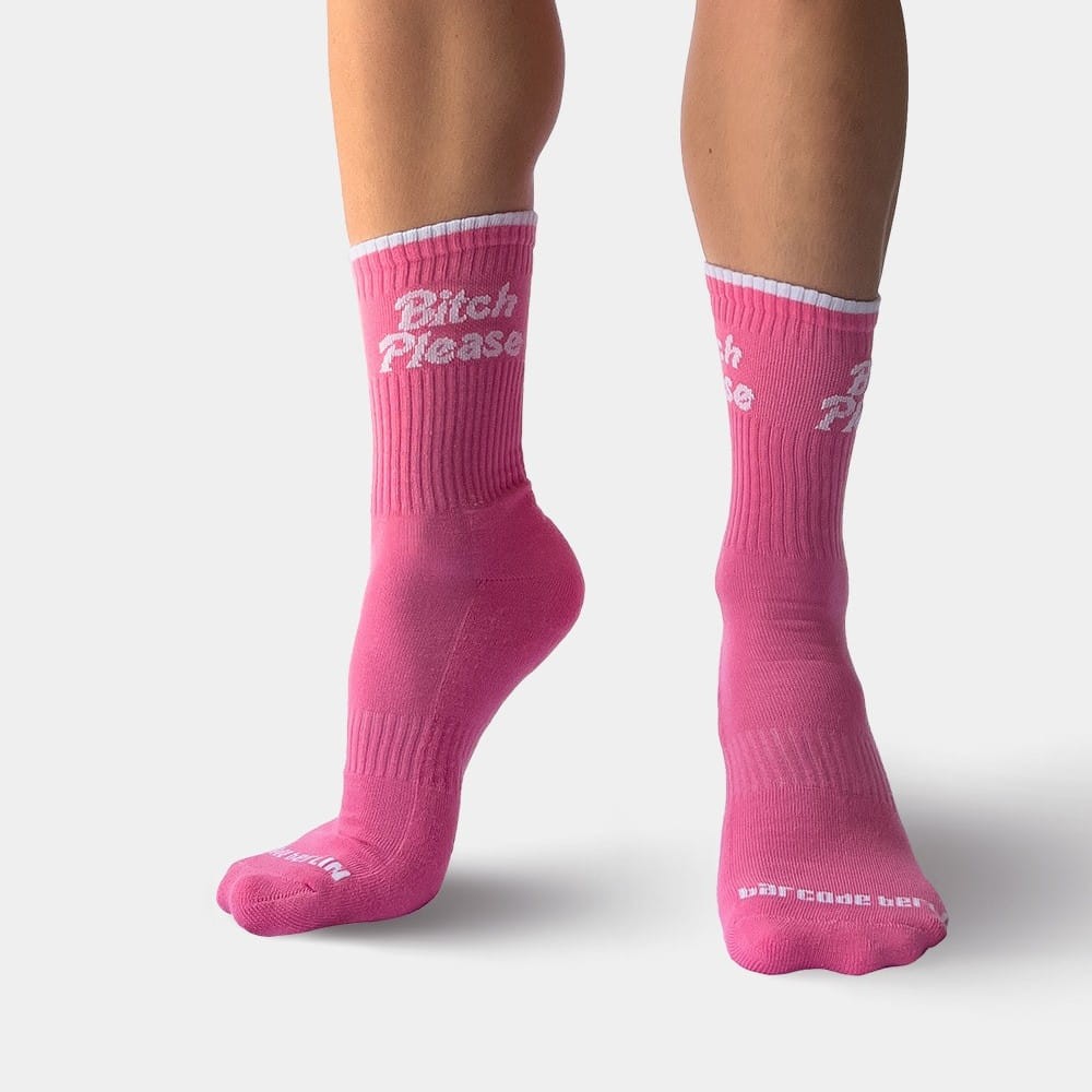 Barcode Fun Socks BITCH PLEASE 92110 C-4115 pink