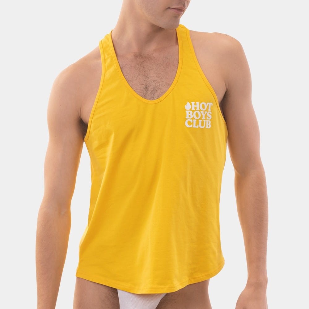 Barcode Gym Tank Top Hot Boys Club 92149 C-500 yellow