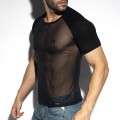 ES Collection Ranglan Net T-Shirt TS310 C-10 black