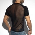 ES Collection Ranglan Net T-Shirt TS310 C-10 black