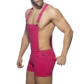 Addicted Removable Overalls Zipped shorts AD1160 C-24 fuchsia