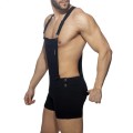 Addicted Removable Overalls Zipped shorts AD1160 C-10 black
