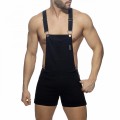 Addicted Removable Overalls Zipped shorts AD1160 C-10 black