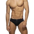 Addicted Allover  Zip Swim Brief ADF150 C-10 black
