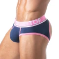 TOF Paris Champion jockstraps-slips TOF300BM navy blue with pink stripe