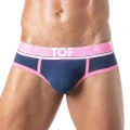 TOF Paris Champion jockstraps-slips TOF300BM navy blue with pink stripe