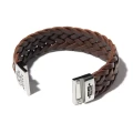 ES Collection Leather bracelet I was born to be real not to be perfect AC079 C-13 brown