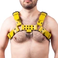 Harness in natural leather yellow