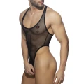 Addicted Mesh back singlet thong ADF180 C-10 black