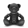Masculo Leather Eddy bear with BLACK leather accessories