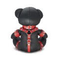 Masculo Leather Eddy bear with RED leather accessories