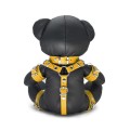Masculo Leather Eddy bear with YELLOW leather accessories
