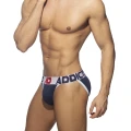 Addicted Men's cotton panties with zipper AD1204 C-01 navy blue with white stripe