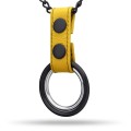 Masculo  Metal ring necklace- yellow