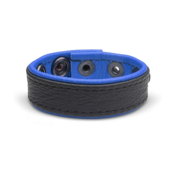 Masculo Premium natural soft leather C-ring- blue