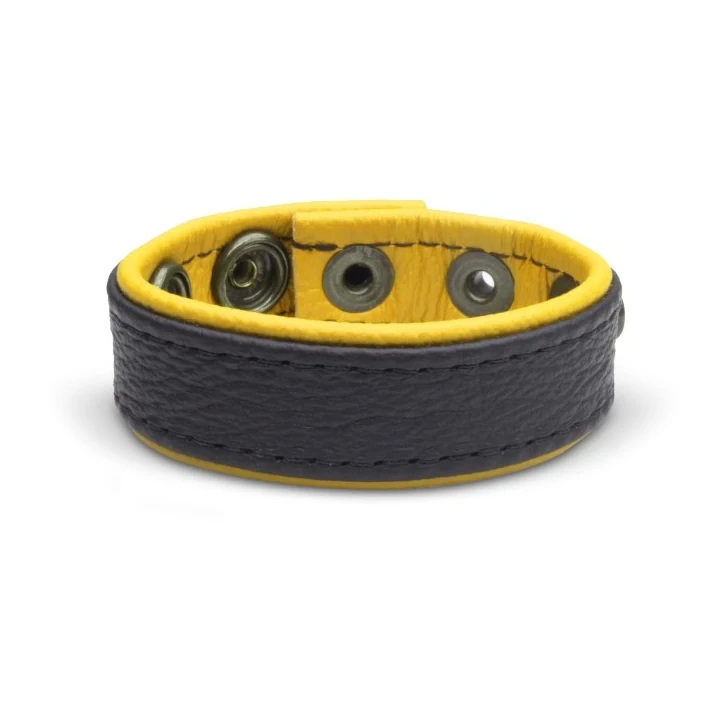 Masculo Premium natural soft leather C-ring- yellow