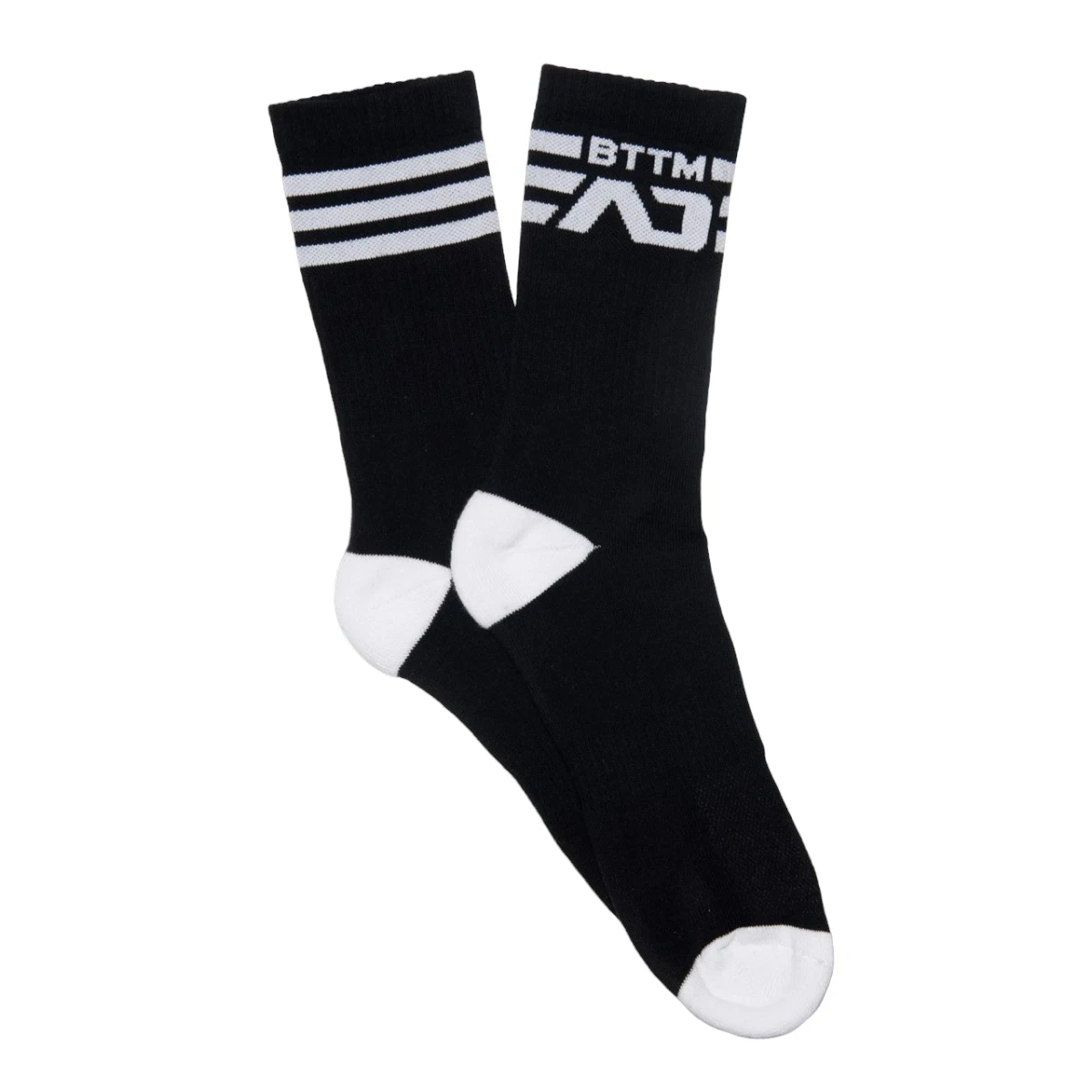 Addicted Czarne skarpety BTTM ADF147 C-01 białe elementy
