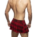Addicted Szkocki mini kilt z C-Ringiem  ADF201 C-06 czerwony