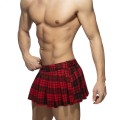 Addicted Szkocki mini kilt z C-Ringiem  ADF201 C-06 czerwony