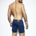 ES Collection Bermudy jeansowe cargo ESJ056 C-09 granatowe
