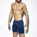 ES Collection Bermudy jeansowe cargo ESJ056 C-09 granatowe
